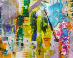 Abstract Harbour. Karen Spicer. Acrylic. 2025 Abstract Harbour. Karen Spicer. Acrylic. 2025