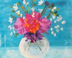 Summer in a Bowl. Karen Spicer. Mixed Media. 2025