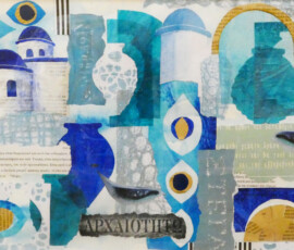 Aegean Idyll. Maddy Jevon. Collage. 2025