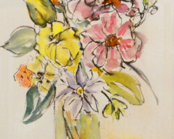 Relaxed. Elizabeth Nuttall. Watercolour/ink. 2025