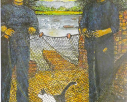Voysey Brothers. Phil Keen. Watercolour/pen. 2025