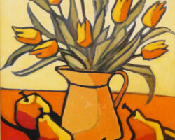 Tulip Fantasy. Christine Pratt. Oil. 2025