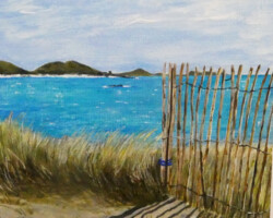 St Martin's Beach. Diana Grieve. Acrylic. 2025